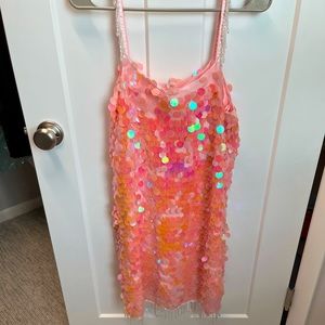 Pink Lily- Sparkle dress with rhinestones